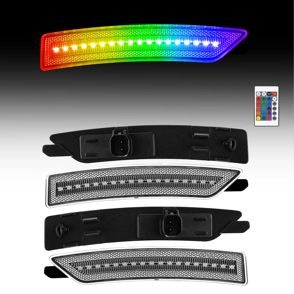 2024+ Ford Mustang (S650) RGB Series Side Markers (4-Piece Set)