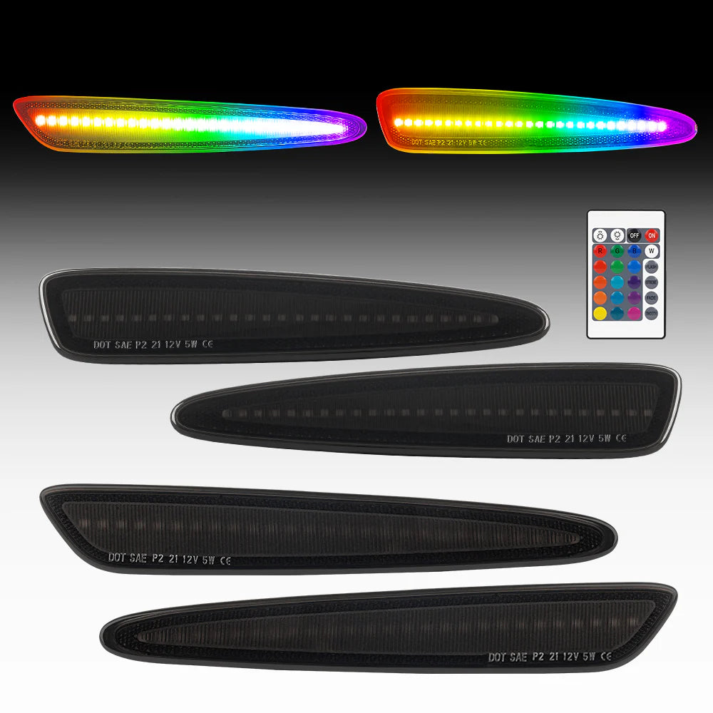 2005–2013 Chevrolet Corvette (C6) RGB Series Side Markers (4-Piece Set)