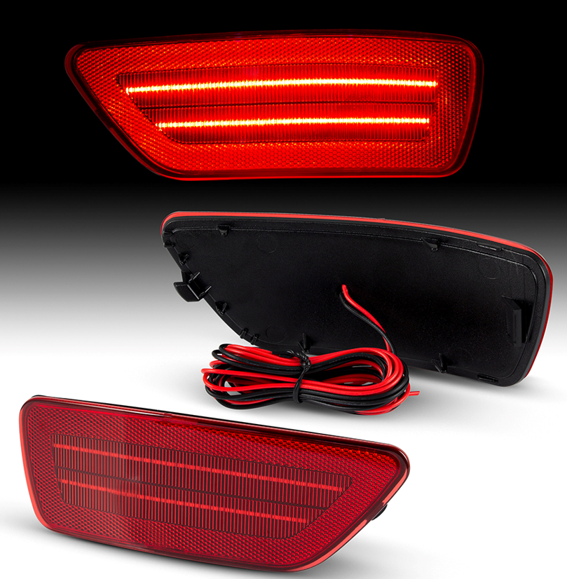 2011–2021 Jeep Grand Cherokee (WK2) LED Rear Bumper Reflectors (2-Piece Set)