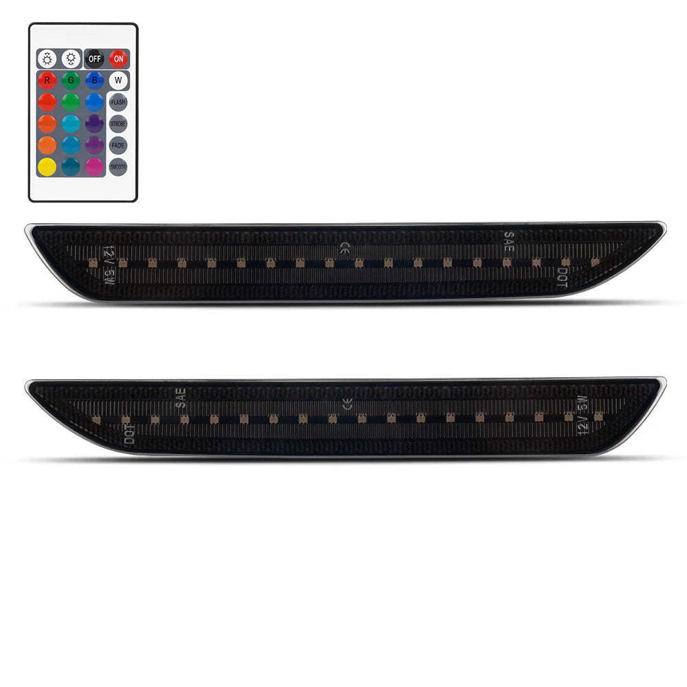 2015–2023 Ford Mustang (S550) RGB Series Rear Side Markers (2-Piece Set)
