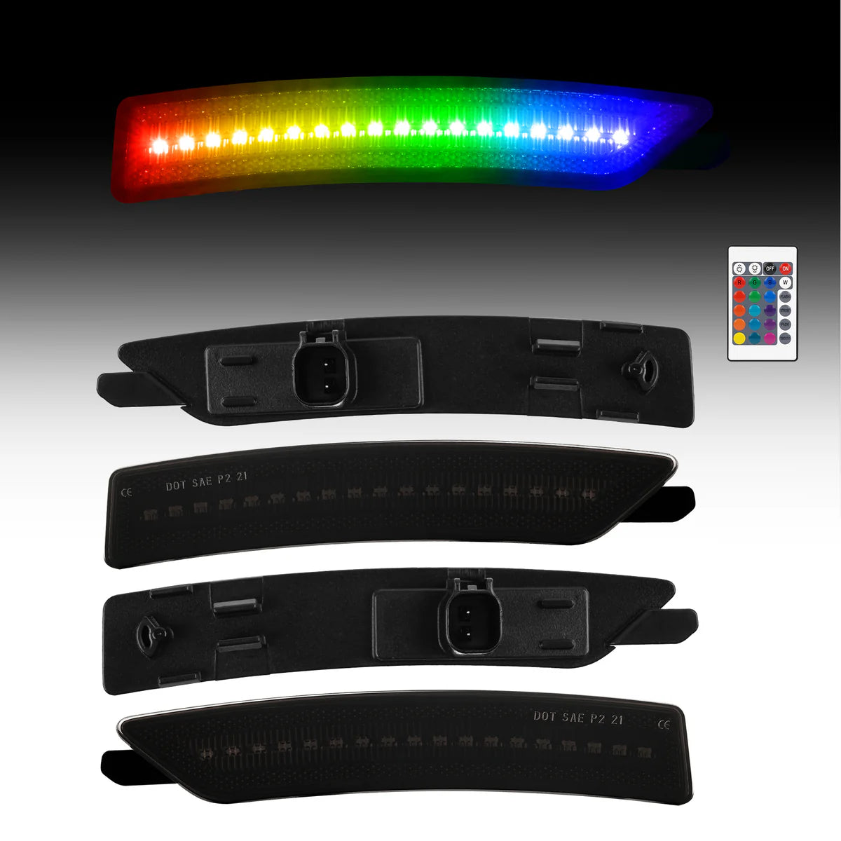 2024+ Ford Mustang (S650) RGB Series Side Markers (4-Piece Set)