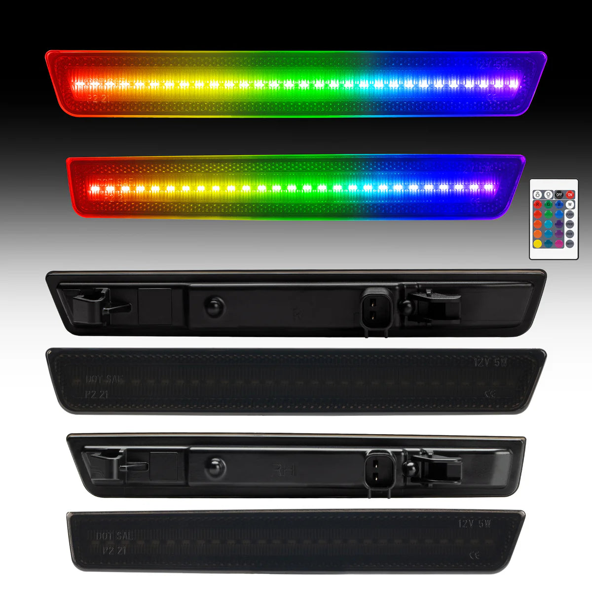 2015-2023 Dodge Challenger RGB Side Markers (4-Piece Set)